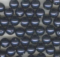 25 6mm Night Blue Swarovski Pearls